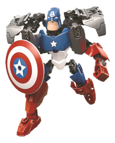 Figura De Acción Capitan America Armable Juguete Colección