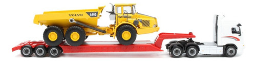 Camion Escala 1/87 Volvo Fh12 Camabaja Con Dumper Volquete
