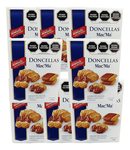 Doncellas Galleta 10 De 150g C/u Chocolate Vainilla Mac Ma
