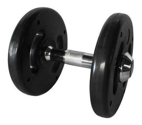 Dumbell Injetado Com Pegada Cromada 12kg