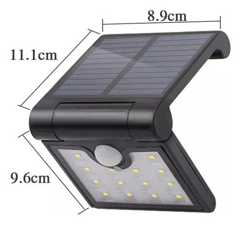 Lampara Panel Solar Plegable