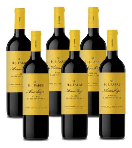 Vino Fabre H J Malbec Cabernet Franc X750cc Caja X6