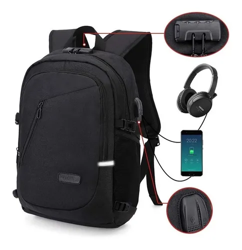 Mochila antirrobo, Mochila Impermeable,DOXUNGOO Mochila para portátil –  Tecniquero