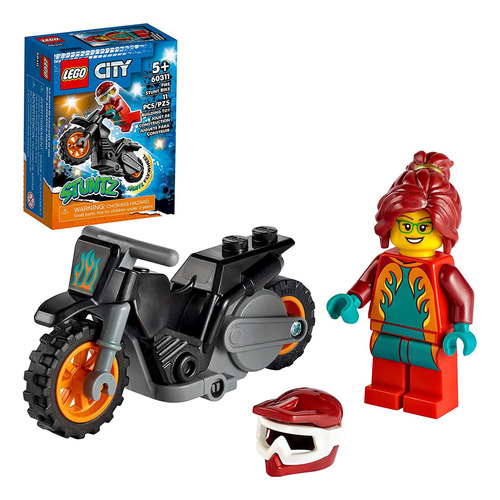 Lego City Fire Stunt Bike 60311 - Kit De Construcción De Bic