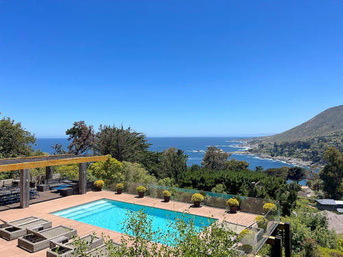 Estupenda Casa Muy Bien Pensada En Zapallar, Vista Hermosa