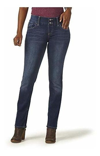 Jinetes De Lee Indigo Pantalon De Jean De Mujer Cintura Estr