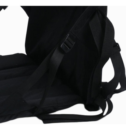 Kayak Seat Silla De Piso Plegable Con Respaldo Para Negro