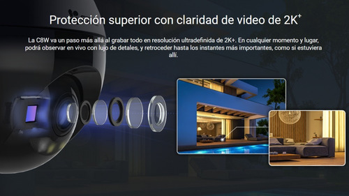 Imagen 5 de 9 de Camara Seguridad Ip Wifi 4mp Ezviz C8w Domo 2k Audio