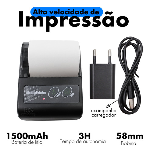 Mini Impressora Portátil
