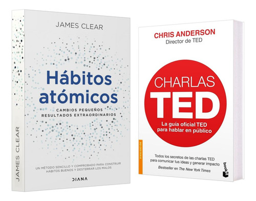 Hábitos Atómicos A + Charlas Ted Chris Anderson Pack 2 Libro