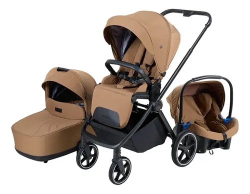 Cochecito Carestino Beverly V3 con accesorios (tostado)