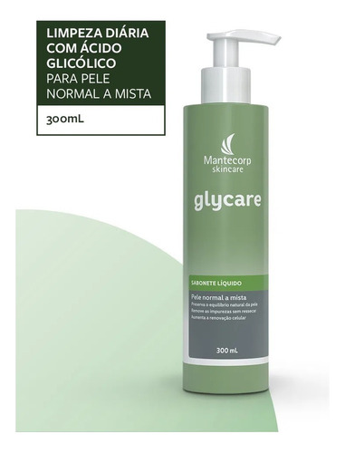 Glycare Sabonete Líquido Pele Normal A Mista 300ml