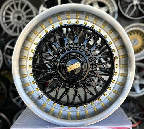 Rines 17 4 100/4 114 Estilo Bbs Black Progresivos Jetta Golf