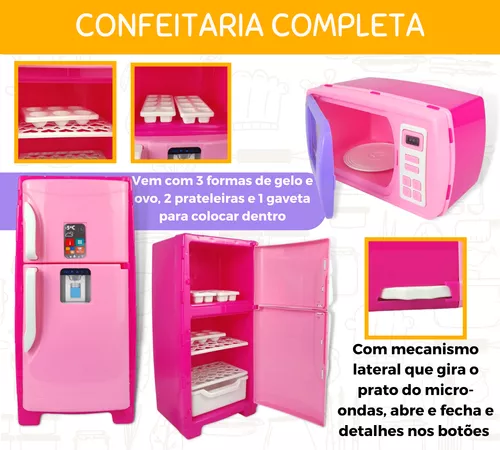 Kit Cozinha Rosa Para Barbie