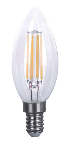 Pack X 10 Lamp. Novalucce Vela C35-4w-filamento-luz Cálida