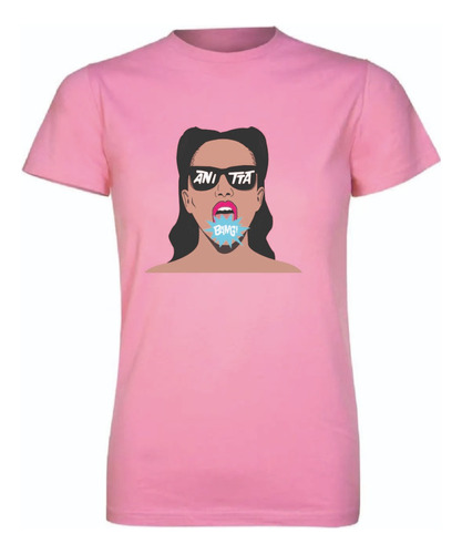 Polera Anitta Artista Pop Reggeaton Trap Latino Brasil,f