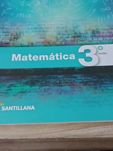 Libro De Matemática Texto Del Estudiante Santillana.