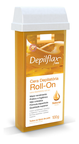 Rollo de cera depilatoria Depilflax, 100 g, natural