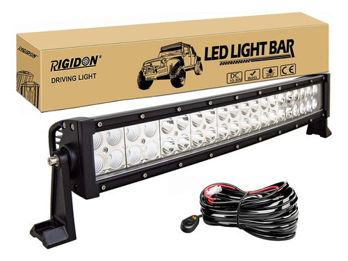 Rigidon Barra Luz Led 120 W 22  Para Suv Antiniebla Curvada