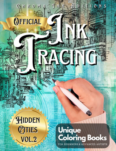 Libro: Ink Tracing Coloring Book, Follow The White Lines To 