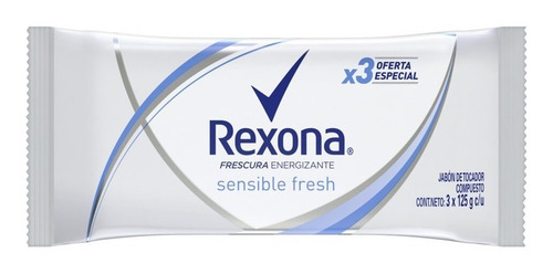 Rexona Jabón En Barra Sensible Fresh 3x125g