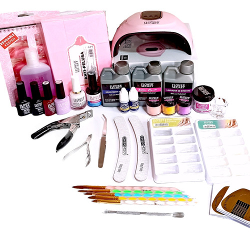 Kit Para Uñas Acrilicas, Esmaltado Permanente Completo 1