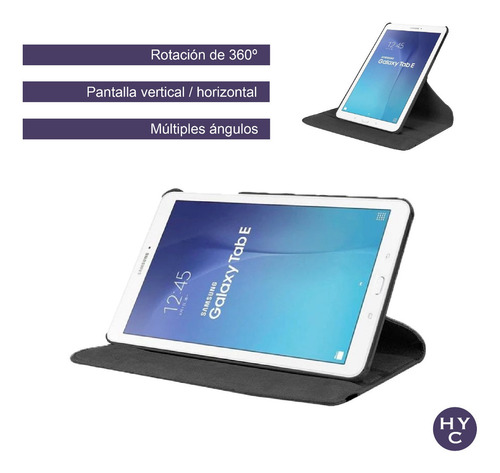 Funda Giratoria Compatible Tablet Samsung Gal Tab E 9.6 T560