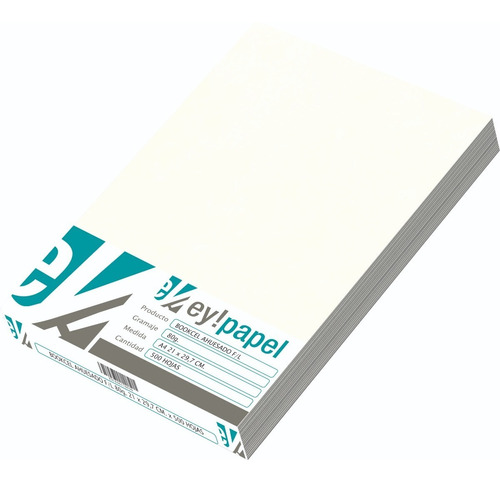 Papel Bookcel Ahuesado De 80 Grs. A4 (fibra Larga) X 500 H.