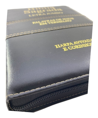 Bíblia Letra Extra Gigante Almeida Rc Harpa Índice Zíper