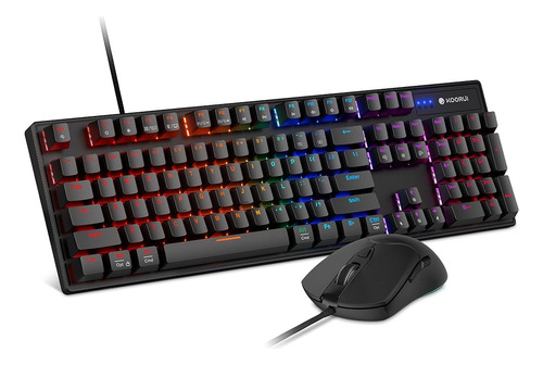 Koorui Combo De Teclado Y Mouse Para Juegos Con Cable, Tecla