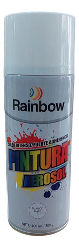 Pintura En Aerosol Blanco Mate 400ml Rainbow