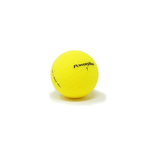 Golf Color Amarillo Power Bilt Tpx 5 Acabado Mate Docena