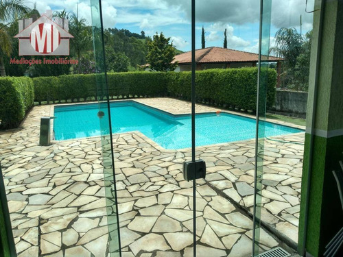 Chácara Maravilhosa Com 04 Quartos, Piscina, Espaço Gourmet, Paisagismo, Ótimo Bairro À Venda, 1000 M² Por R$ 550.000 - Zona Rural - Pinhalzinho/sp - Ch0627