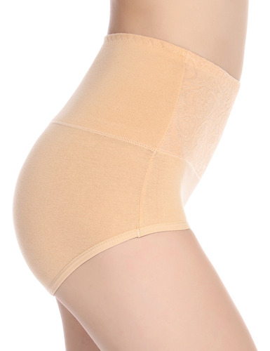Calzoncillos De Algodón De Cintura Alta Para Mujeres 6 Pieza