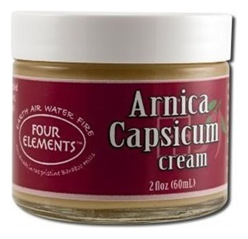 Cuatro Elementos Cremas Árnica Capsicum Crema 2 Oz
