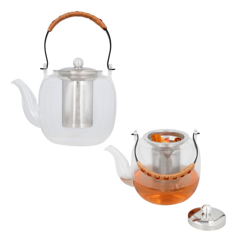 Tetera De Vidrio Con Infusor De 1200ml