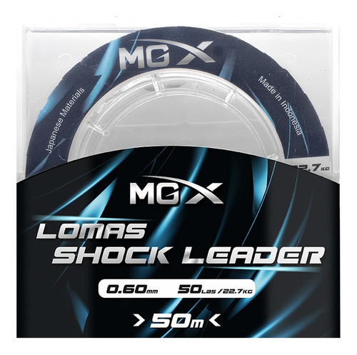 Mgx Monofilamento Shockleader 0.60mm - 50m / Transparente