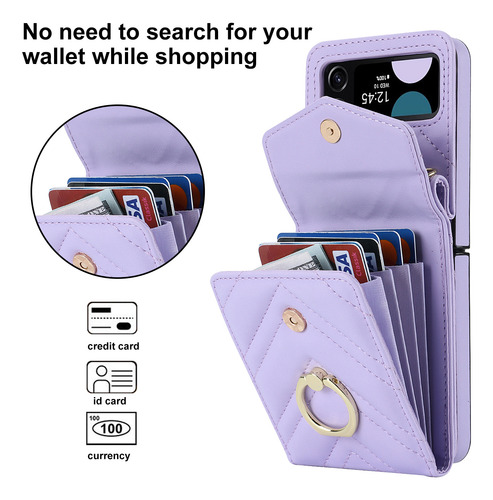 Funda De Piel Mujer Para Samsung Galaxy Z4/z3 Funda Tarjeta