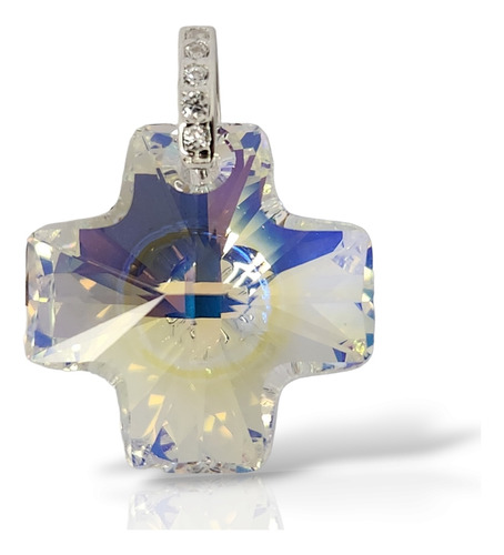 Dije Cristal Swarovski Elements Cruz Equilibrio Crystal Ab