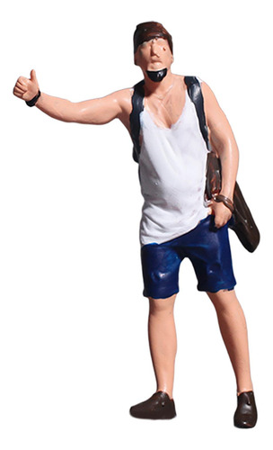 Figura De Pie De Persona De La Calle Hombre Tomando Un Taxi