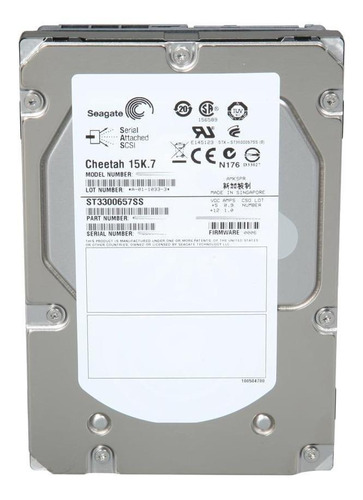 Disco duro interno Seagate Cheetah 15K.7 ST3300657SS 300GB