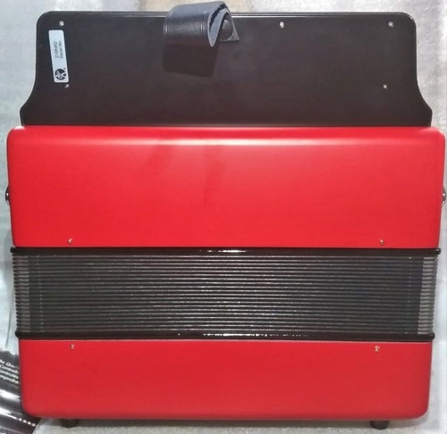 Acordeón A48441 Con Funda Hohner Compadre Diatónico Fa Rojo