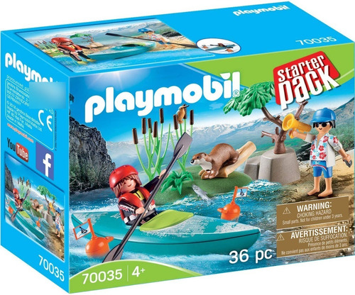 Figura Armable Playmobil Starter Pack Aventura En Canoa 3+ Cantidad de piezas 36