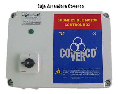 Arrancador De Motor Sumergible 3hp 230v Coverco