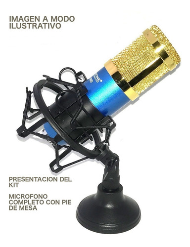Imagen 4 de 10 de Microfono Condenser Fifine F-800 Estudio Con Pie De Mesa
