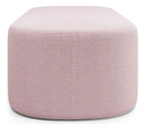 Kit 02 Puffs Decorativos Orgânicos 195cm Doha Bouclê Rose