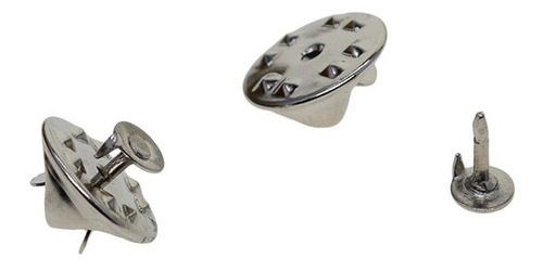 Imagen 11 de 11 de 100 Pares De Latón Mariposa Embrague Tie Tacks Pin Back