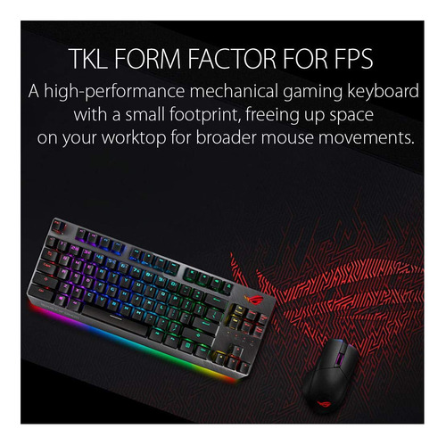 Teclado Para Juegos Asus Rog Strix Scope Tkl Cherry Mx Brown