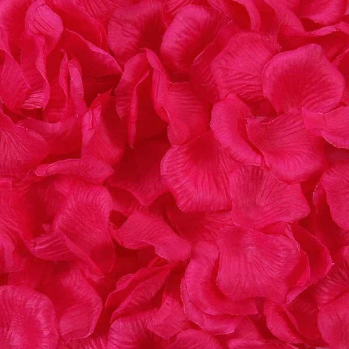Pétalos De Rosas Artificiales Rosadas (100 Unidades)