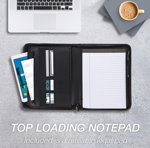 Padfolio Profesional Con Cierre Seguro Funda Para Tableta